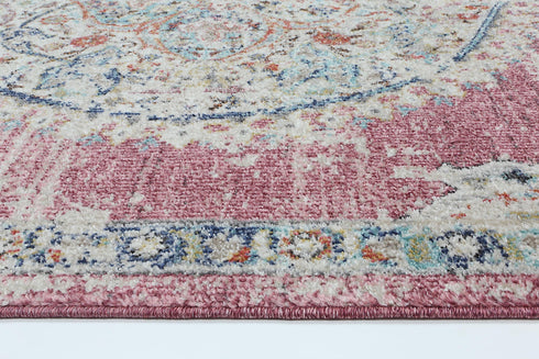 Sydney 6 Medalion Transitional Blush Rug - ADORE RUGS and FLOORING